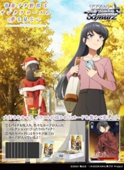 画像1: （本商品をご注文の際は入金期限にご注意ください）(予約)【ヴァイスシュヴァルツ】ブースターパック 青春ブタ野郎はサンタクロースの夢を見ない BOX