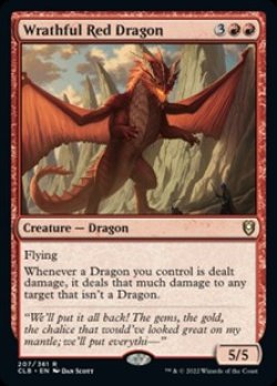 画像1: 【英語Foil】怒れるレッド・ドラゴン/Wrathful Red Dragon