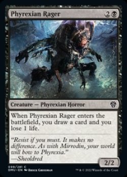 画像1: 【英語Foil】ファイレクシアの憤怒鬼/Phyrexian Rager