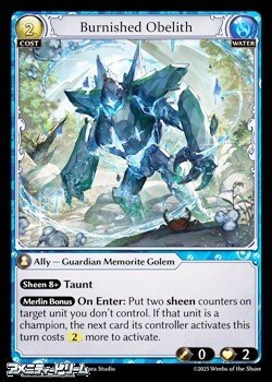 画像1: 【EN Foil】Burnished Obelith