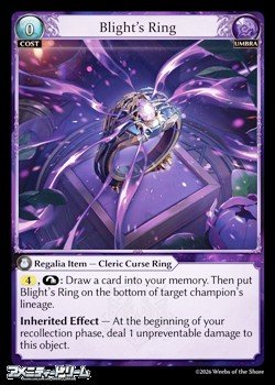 画像1: 【EN Foil】Blight's Ring