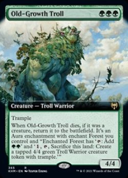 画像1: ☆特殊枠【英語Foil】老樹林のトロール/Old-Growth Troll