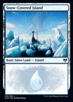 画像1: 【英語Foil】冠雪の島/Snow-Covered Island(No.278)