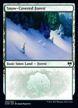 画像1: 【英語Foil】冠雪の森/Snow-Covered Forest(No.284)
