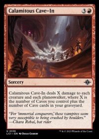 【英語】壊滅的な落盤/Calamitous Cave-In