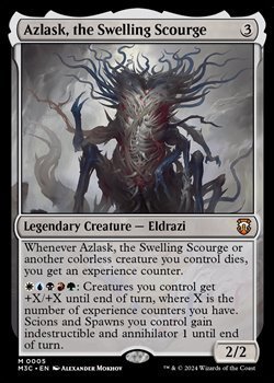 画像1: ☆特殊枠【英語】隆起する災い魔、アズラスク/Azlask, the Swelling Scourge