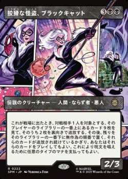 画像1: ☆特殊枠【日本語Foil】狡猾な怪盗、ブラックキャット/Black Cat, Cunning Thief