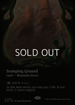 画像1: ☆特殊枠【英語Foil】踏み鳴らされる地/Stomping Ground