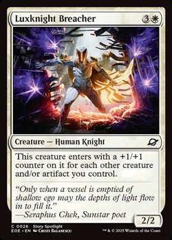 画像1: 【英語Foil】光明騎士の突破者/Luxknight Breacher