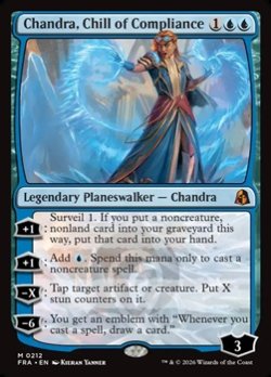 画像1: 【英語Foil】遵守の冷気、チャンドラ/Chandra, Chill of Compliance