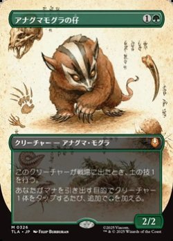画像1: ☆特殊枠【日本語】アナグマモグラの仔/Badgermole Cub