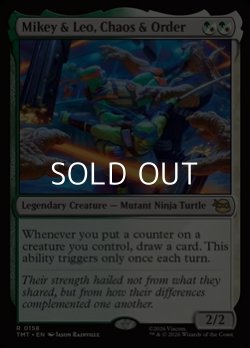 画像1: 【英語Foil】混沌と秩序、マイキーとレオ/Mikey & Leo, Chaos & Order