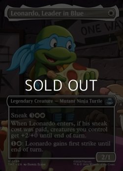 画像1: ☆特殊枠【英語Foil】青を纏うリーダー、レオナルド/Leonardo, Leader in Blue