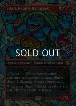 画像1: ☆特殊枠【英語Foil】破天荒爬虫類、スラッシュ/Slash, Reptile Rampager