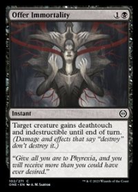 【英語】不死性の提供/Offer Immortality