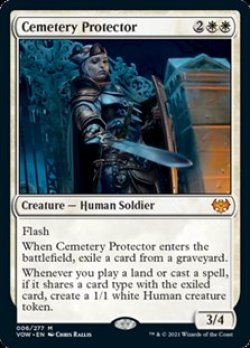 画像1: 【英語Foil】墓所の守護者/Cemetery Protector