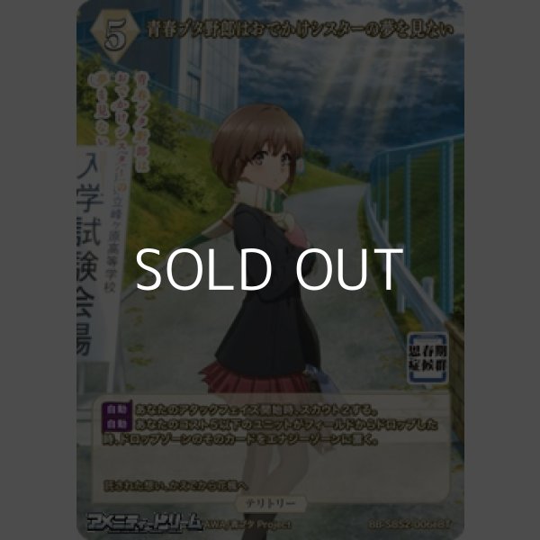 画像2: 【BT】青春ブタ野郎はおでかけシスターの夢を見ない / 牧之原翔子(006e) (2)