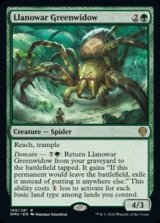 画像: 【英語】ラノワールの緑後家蜘蛛/Llanowar Greenwidow