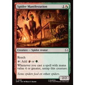 画像: 【英語Foil】蜘蛛の顕現/Spider Manifestation