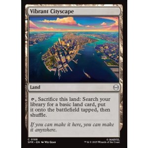 画像: 【英語Foil】にぎやかな都市の光景/Vibrant Cityscape