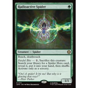 画像: 【英語Foil】放射線を浴びた蜘蛛/Radioactive Spider