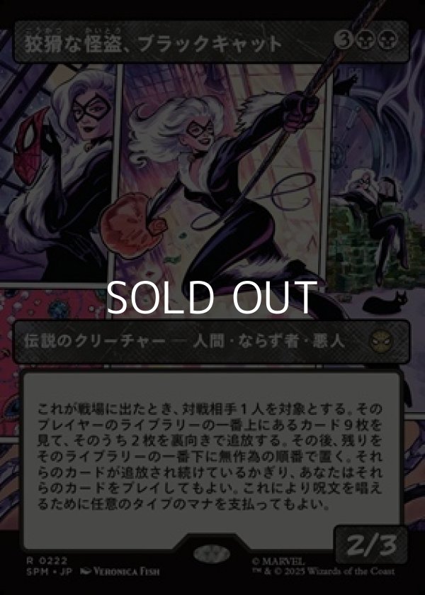 画像1: ☆特殊枠【日本語】狡猾な怪盗、ブラックキャット/Black Cat, Cunning Thief (1)