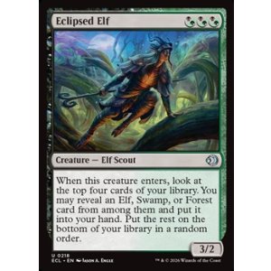 画像: 【英語】蝕甚化したエルフ/Eclipsed Elf