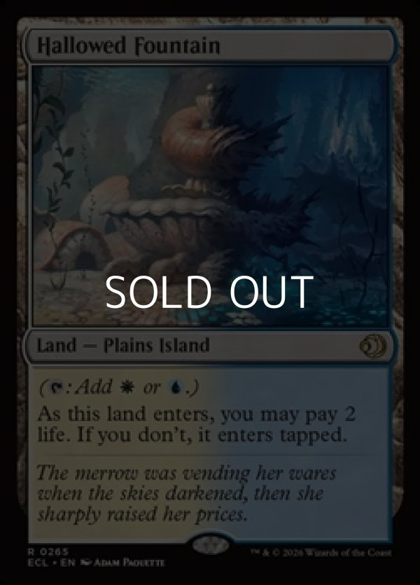画像1: 【英語Foil】神聖なる泉/Hallowed Fountain (1)