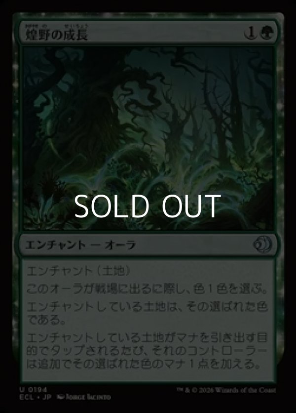 画像1: 【日本語Foil】煌野の成長/Shimmerwilds Growth (1)