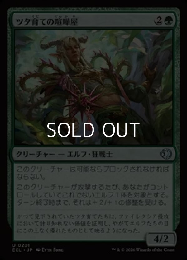 画像1: 【日本語Foil】ツタ育ての喧嘩屋/Vinebred Brawler (1)