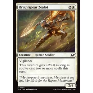 画像: 【英語Foil】光槍の盲信者/Brightspear Zealot