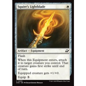 画像: 【英語Foil】従者の光剣/Squire's Lightblade