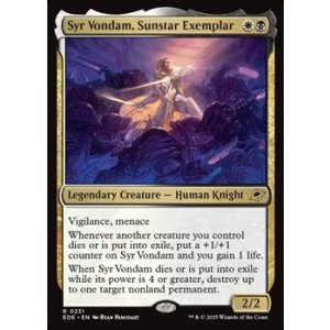 画像: 【英語】サンスターの模範、ヴォンダム卿/Syr Vondam, Sunstar Exemplar