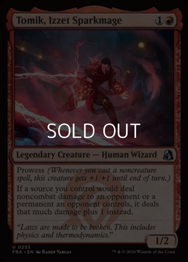 画像1: 【英語Foil】イゼットの火花魔道士、トミク/Tomik, Izzet Sparkmage (1)
