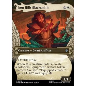 画像: ☆特殊枠【英語Foil】くろがね連山の武器鍛冶/Iron Hills Blacksmith