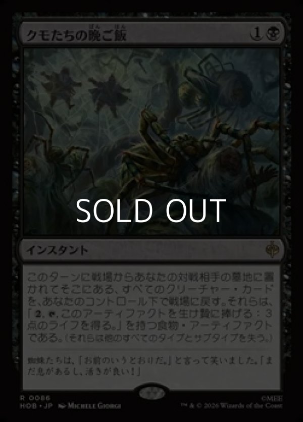 画像1: 【日本語Foil】クモたちの晩ご飯/Supper for Spiders (1)