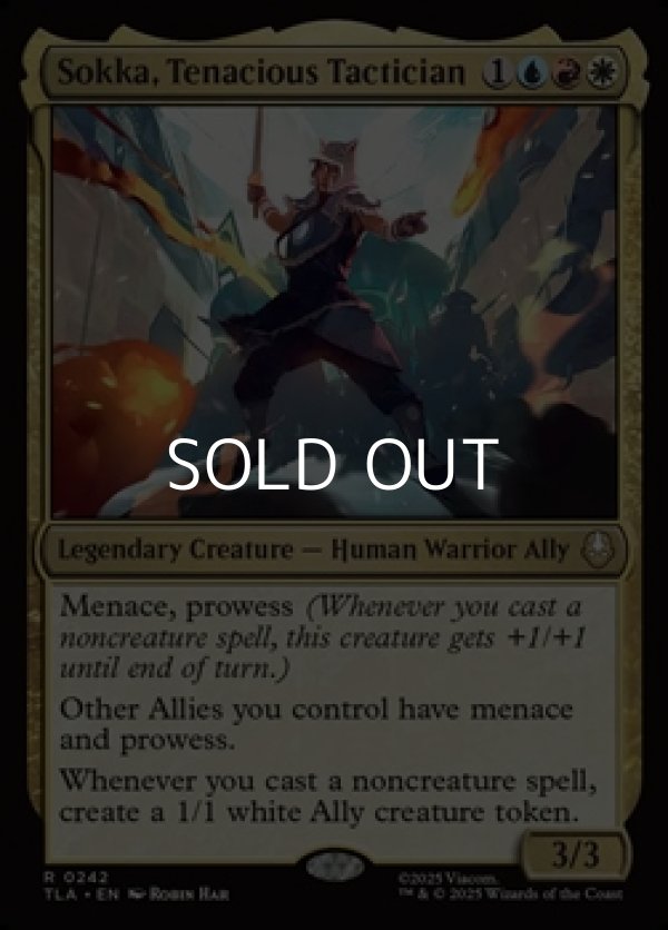 画像1: 【英語Foil】諦めない戦術家、サカ/Sokka, Tenacious Tactician (1)
