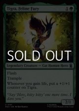画像: 【英語Foil】荒ぶる猫戦士、ティグラ/Tigra, Feline Fury