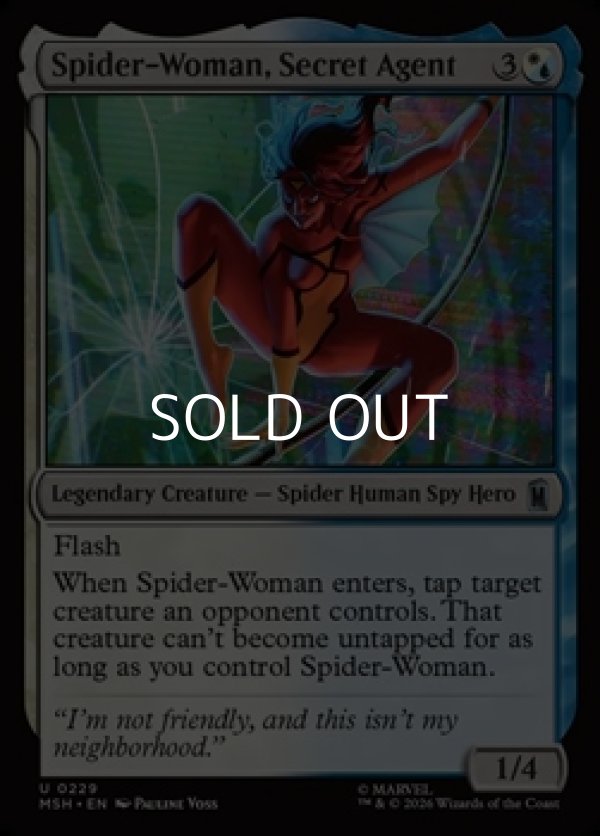 画像1: 【英語Foil】シークレットエージェント、スパイダーウーマン/Spider-Woman, Secret Agent (1)
