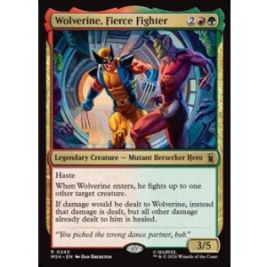 画像: 【英語Foil】獰猛な戦士、ウルヴァリン/Wolverine, Fierce Fighter