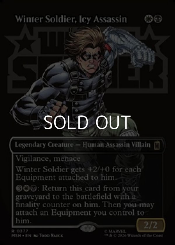 画像1: ☆特殊枠【英語Foil】冷徹な暗殺者、ウィンター・ソルジャー/Winter Soldier, Icy Assassin (1)