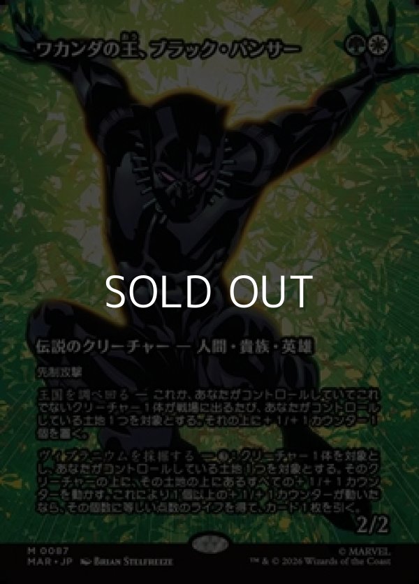 画像1: ☆特殊枠【日本語】ワカンダの王、ブラック・パンサー/Black Panther, Wakandan King (1)
