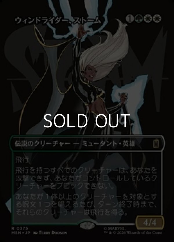 画像1: ☆特殊枠【日本語Foil】ウィンドライダー、ストーム/Storm, Windrider (1)