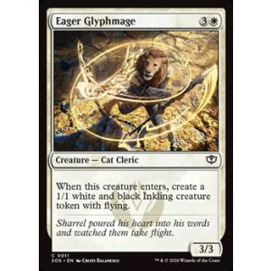 画像: 【英語】熱心な象形魔道士/Eager Glyphmage