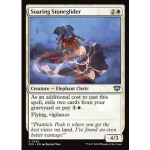 画像: 【英語Foil】舞い上がる象石滑空師/Soaring Stoneglider