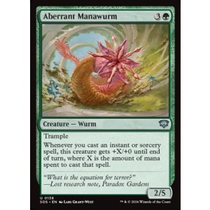 画像: 【英語Foil】異形のマナワーム/Aberrant Manawurm