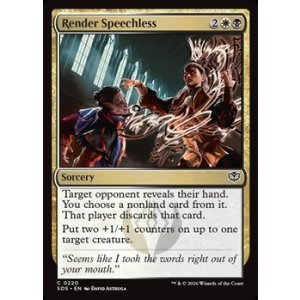 画像: 【英語Foil】無言の言い渡し/Render Speechless