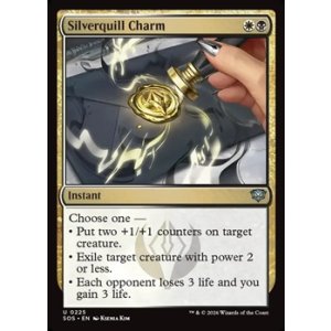 画像: 【英語】シルバークイルの魔除け/Silverquill Charm
