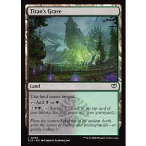 画像: 【英語Foil】タイタンの墓/Titan's Grave
