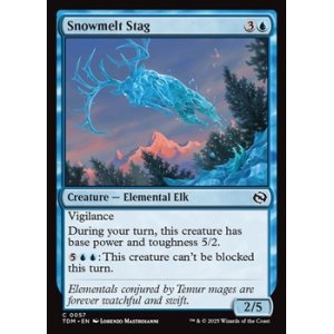 画像: 【英語】雪解けの牡鹿/Snowmelt Stag